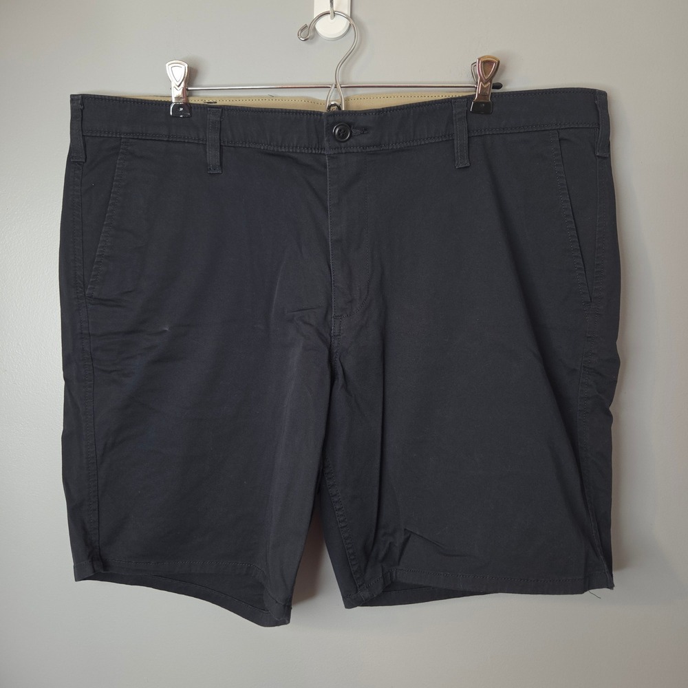 Dockers Mens Navy Blue Flex Comfort Stretch Chino Shorts Size 40 Waist